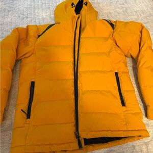 Vibrant Yellow Men's Puffer Jacket